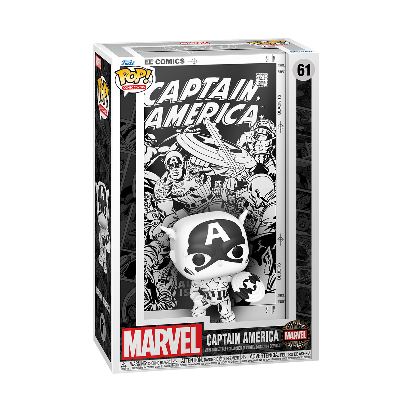 Funko Pop! Comic Cover: Marvel's 85th Anniversary - Captain America #65 Toys & Games Funko