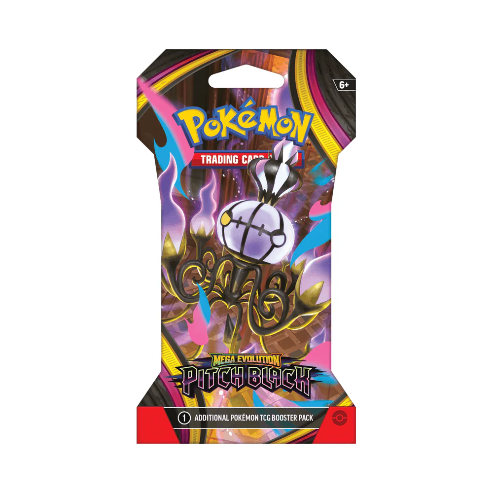 Pokemon TCG: Mega Evolution - Pitch Black Sleeved Booster Pack Card Game Pokemon