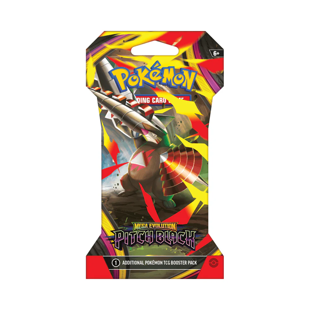 Pokemon TCG: Mega Evolution - Pitch Black Sleeved Booster Pack Card Game Pokemon