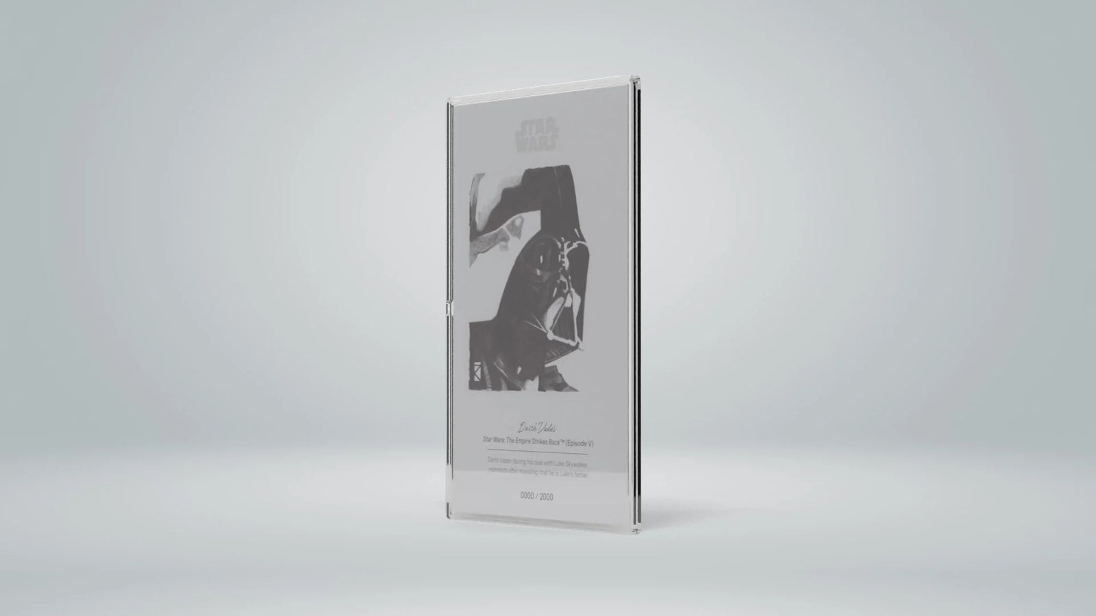 Agoro: Star Wars Sketch Art - Darth Vader 5g Silver Foil Collectible Agoro