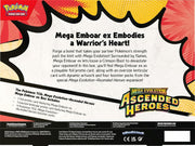 Pokemon TCG: Mega Evolution - Ascended Heroes Mega Emboar ex Box Card Game Pokemon