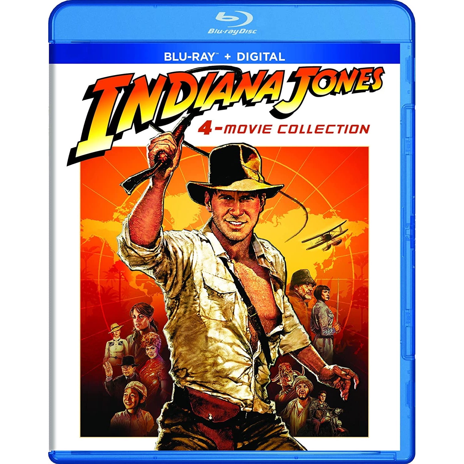 Indiana Jones 4-Movie Collection [Blu-Ray + Digital Box Set] DVDs & Blu-Rays Paramount Pictures   