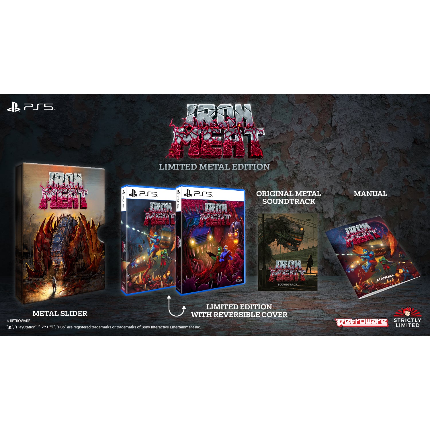 Iron Meat: Limited Metal Edition SLG Strictly Limited Games [PlayStation 5] PlayStation 5 Video Game Strictly Limited Games