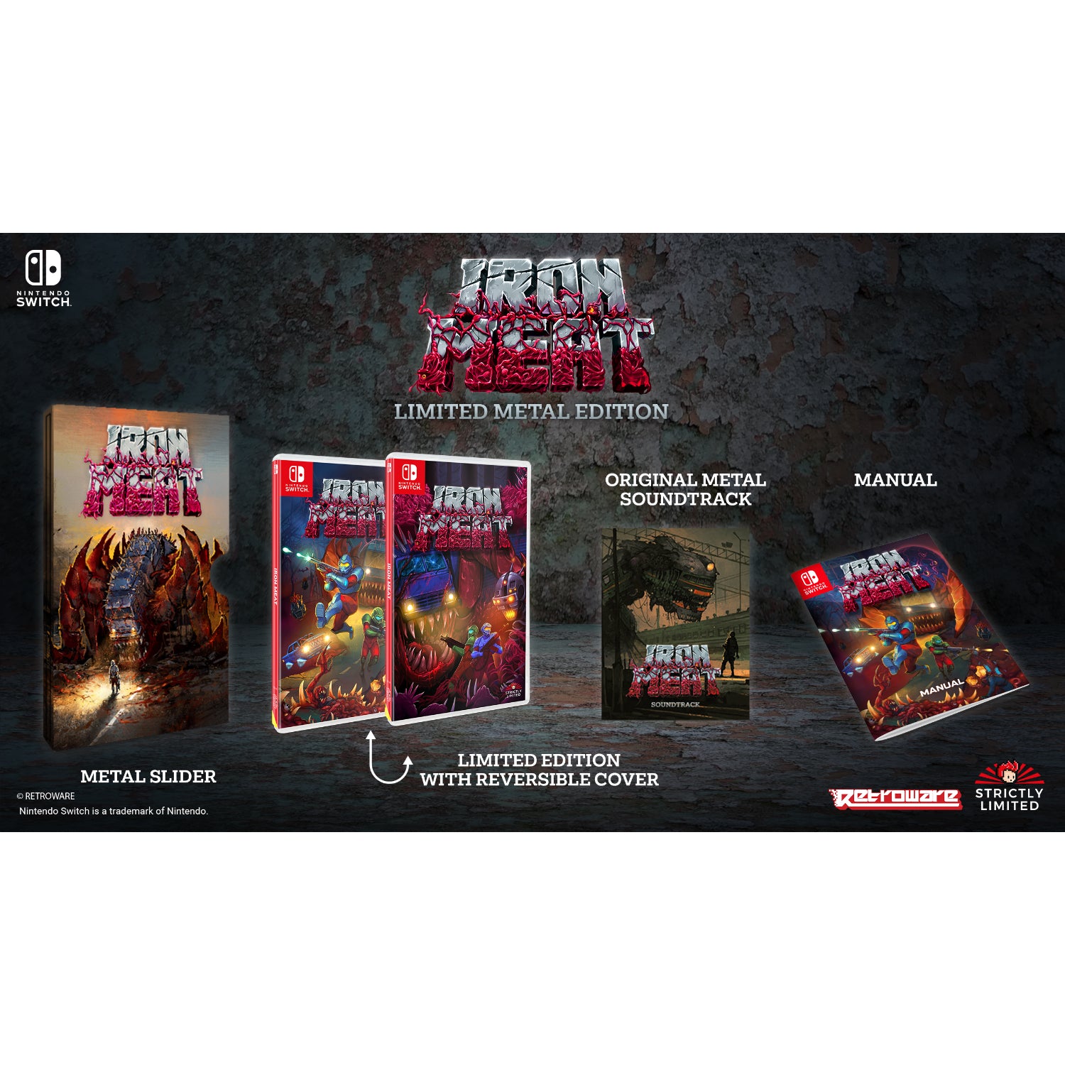 Iron Meat: Limited Metal Edition SLG [Nintendo Switch] Nintendo Switch Video Game Strictly Limited Games