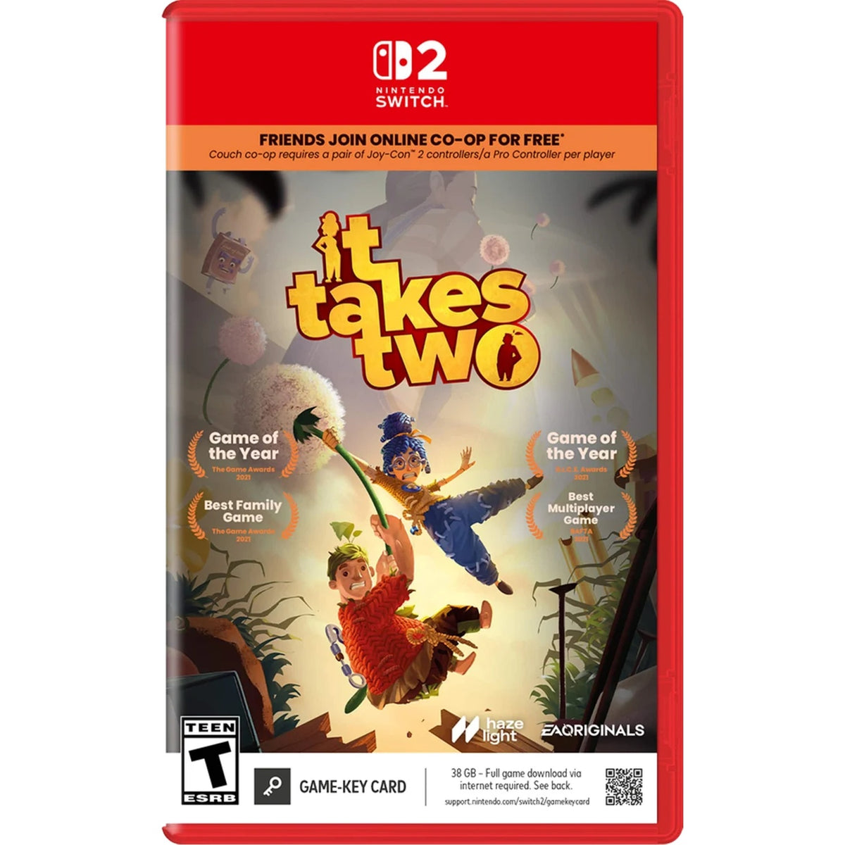 It Takes Two Remastered [Game-Key Card][Nintendo Switch 2] Nintendo Switch 2 Video Game Electronic Arts