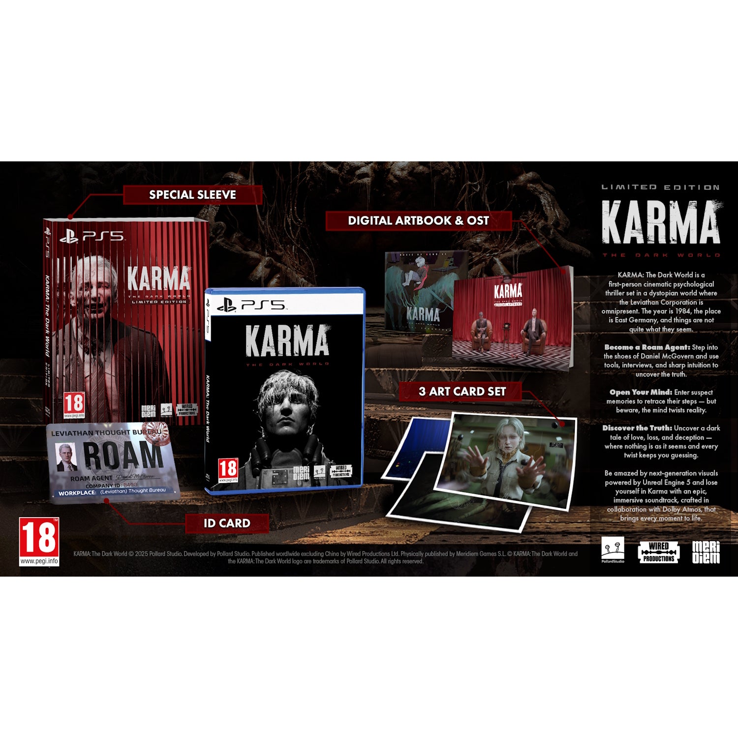 KARMA: The Dark World - Limited Edition [PlayStation 5] PlayStation 5 Video Game Meridiem Games