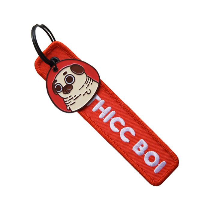 Puglie: Thicc Boi Puglie Keytag Accessory Puglie