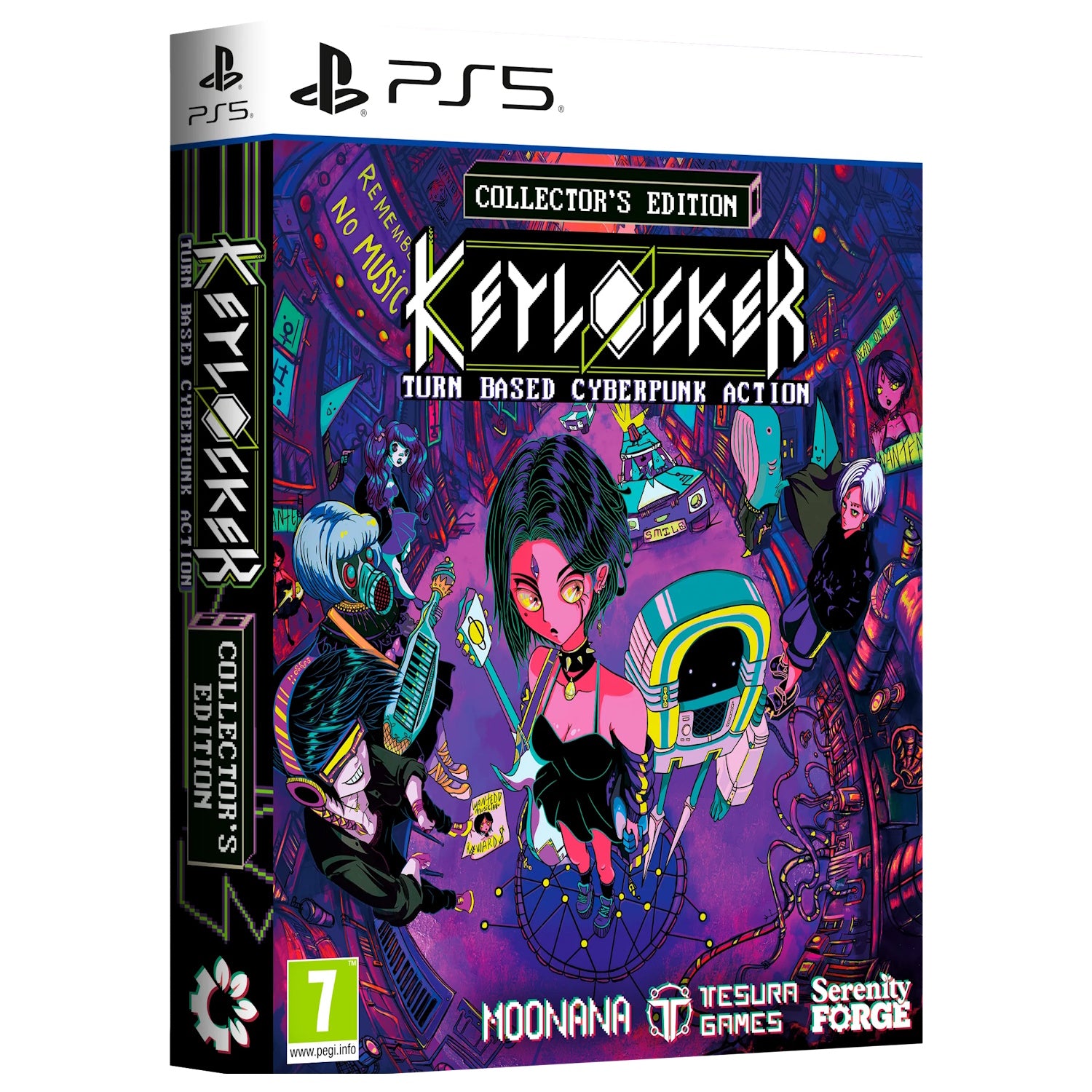 Keylocker: Turn Based Cyberpunk Action - Collector's [PlayStation 5] Video Games Tesura Games
