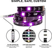 KontrolFreek Gaming Lights USB Powered LED Kit - 12 Ft [Electronics] Electronics KontrolFreek   