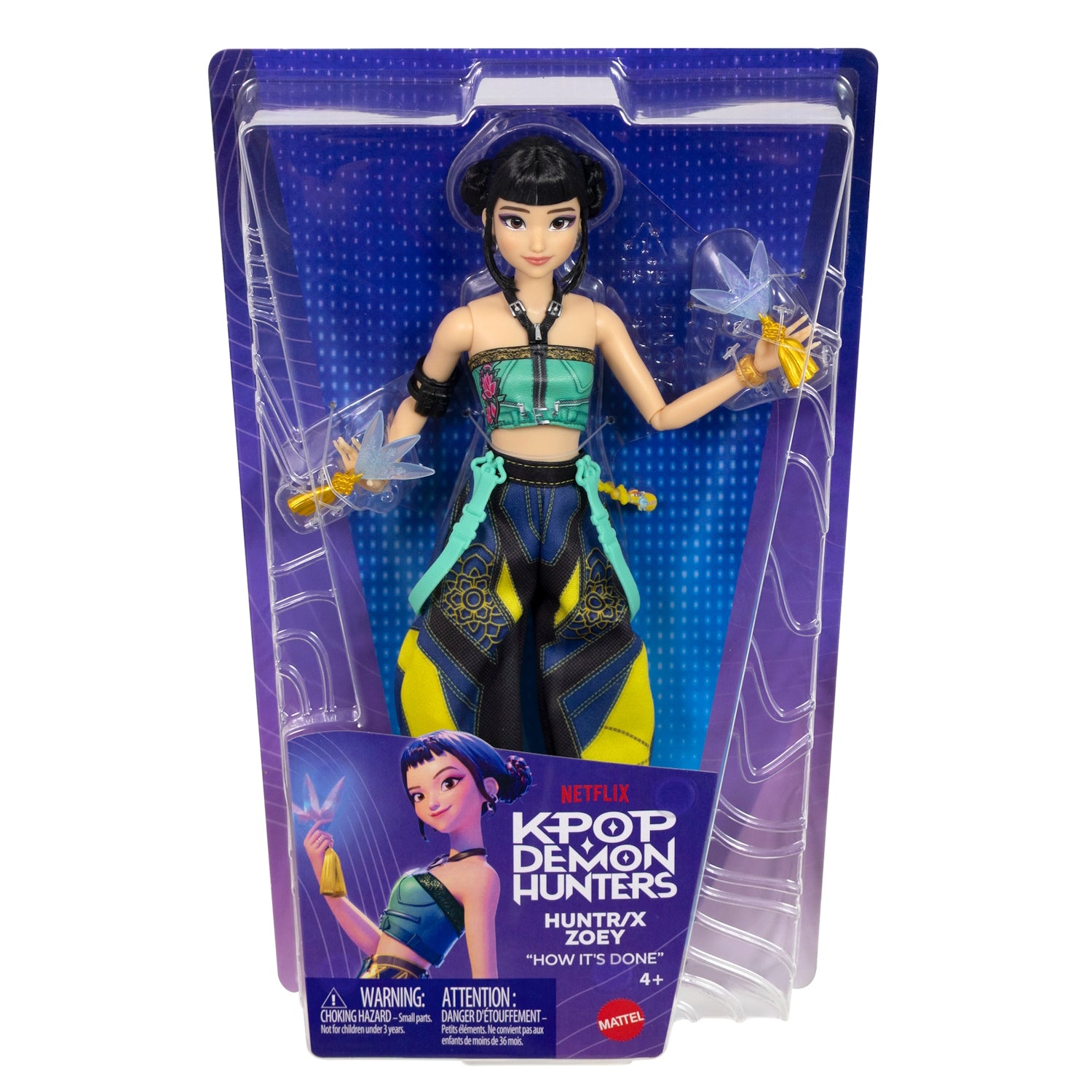 KPop Demon Hunters Fashion Core Doll: HUNTR/X Zoey "How it's Done" Toys & Games Mattel