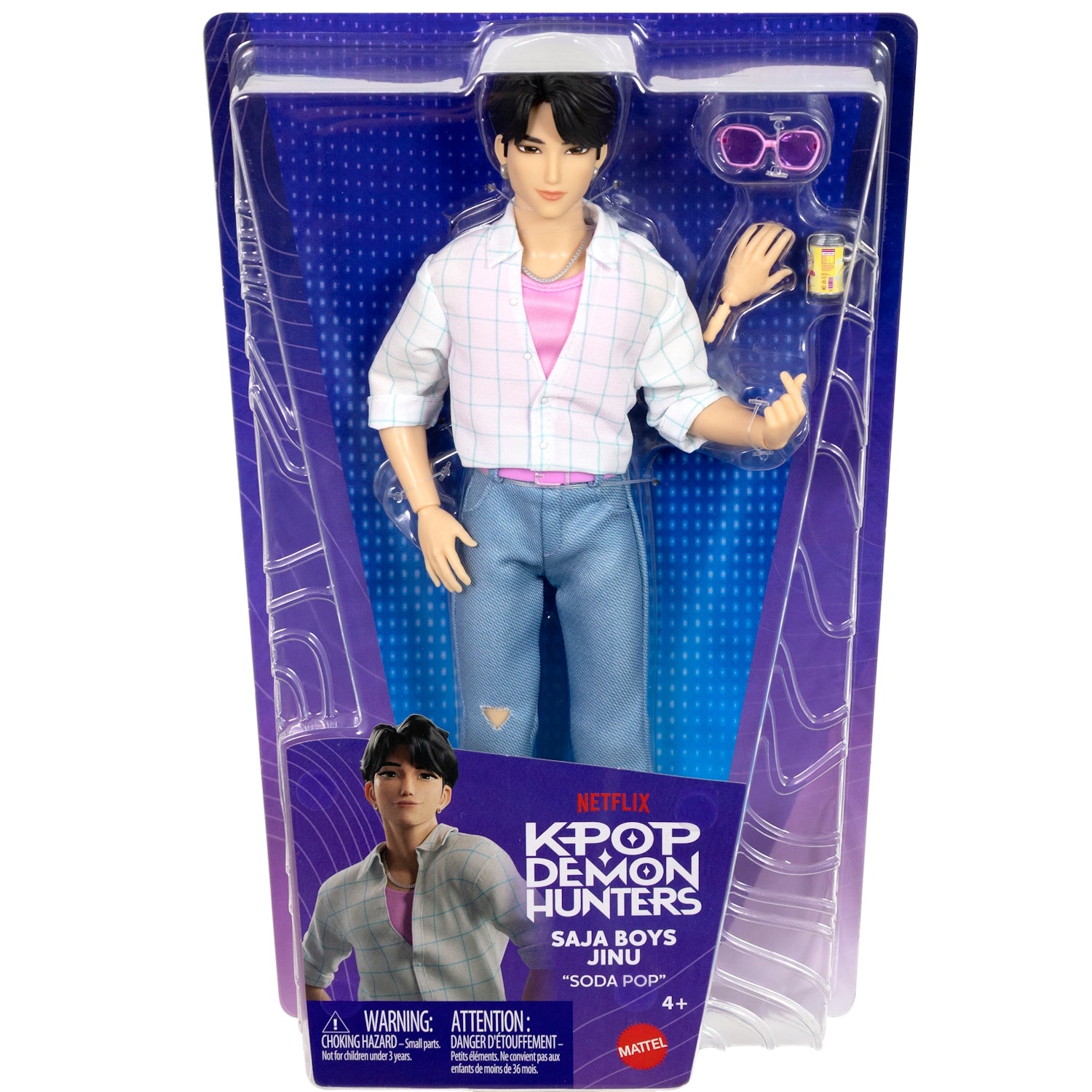 KPop Demon Hunters Fashion Core Doll: Saja Boys Jinu "Sodapop" Toys & Games Mattel