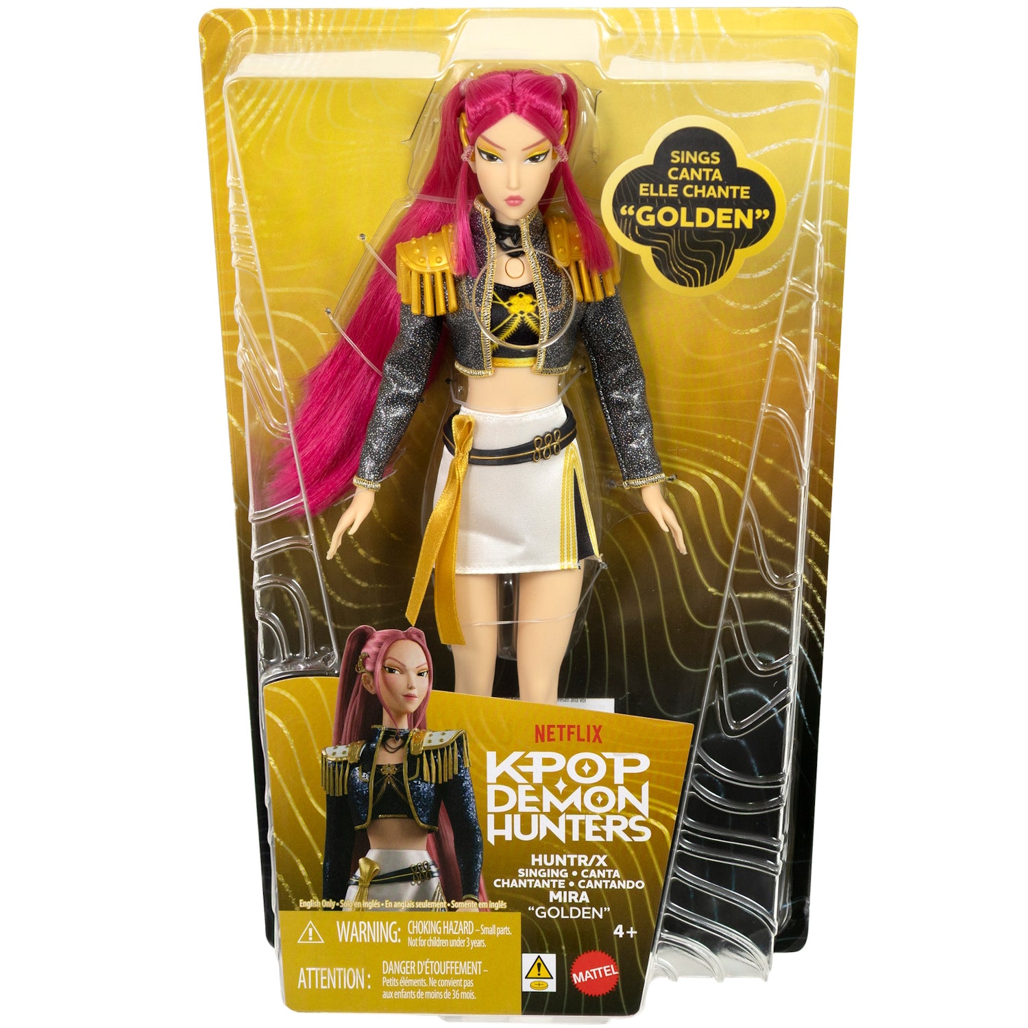 KPop Demon Hunters Singing Fashion Core Doll: HUNTR/X Mira "Golden" Toys & Games Mattel