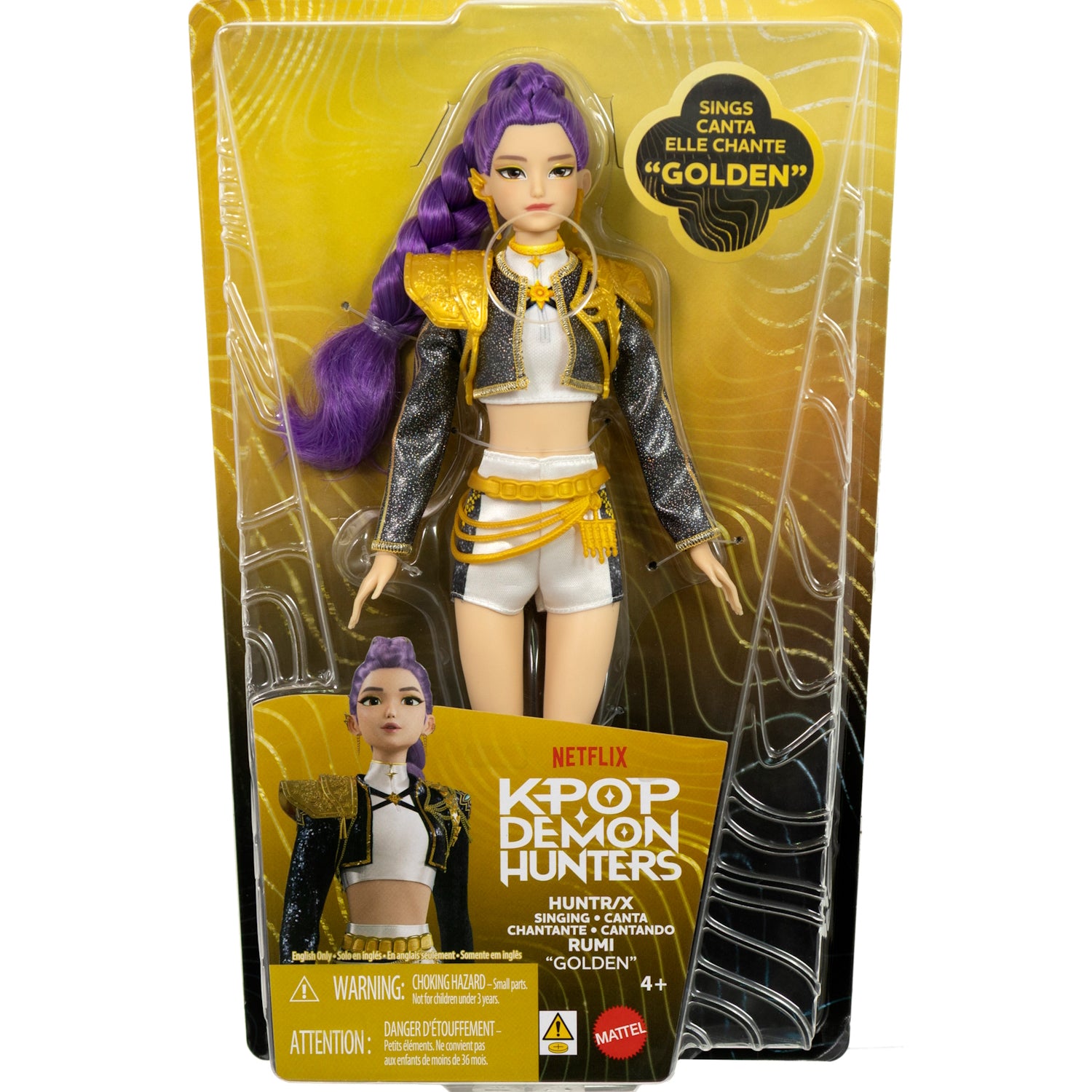KPop Demon Hunters Singing Fashion Core Doll: HUNTR/X Rumi "Golden" Toys & Games Mattel