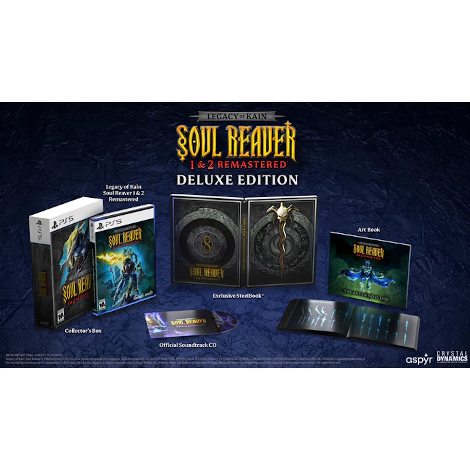 Legacy of Kain Soul Reaver 1&2 Remastered - Deluxe Edition [PlayStation 5] Nintendo Switch Video Game ASPYR
