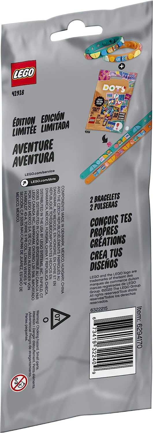 LEGO DOTS: Adventure Bracelets - 34 Piece Building Kit [LEGO, #41918] LEGO LEGO   