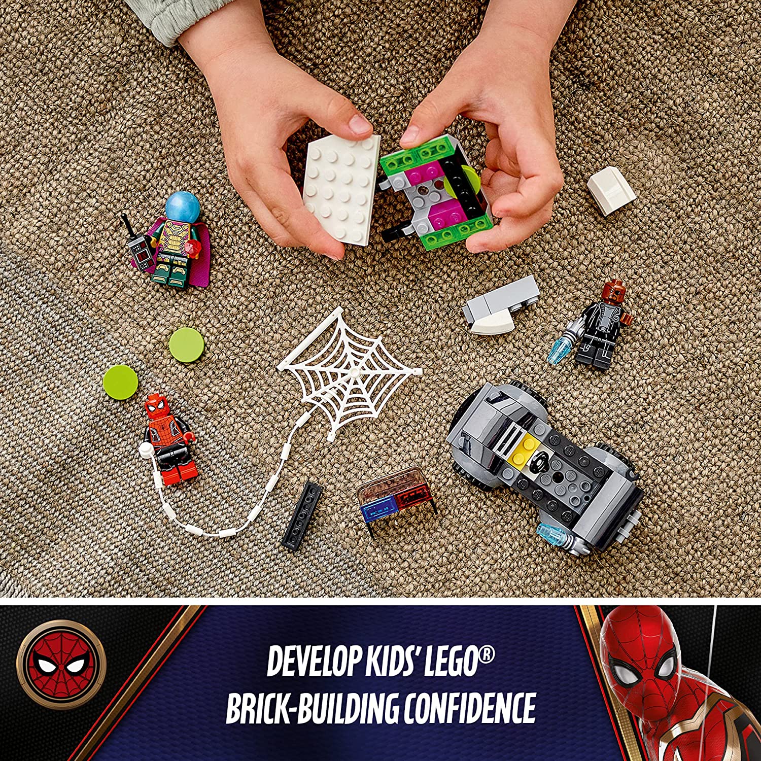 LEGO Marvel Spider-Man: Spider-Man vs. Mysterio's Drone Attack - 73 Piece Building Kit [LEGO, #76184] LEGO LEGO   