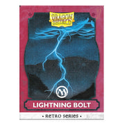 Dragon Shield Sleeves: Magic: The Gathering TCG: Retro Series Brushed Art [Lightning Bolt] - 100 Standard Size Sleeves Card Game Dragon Shield