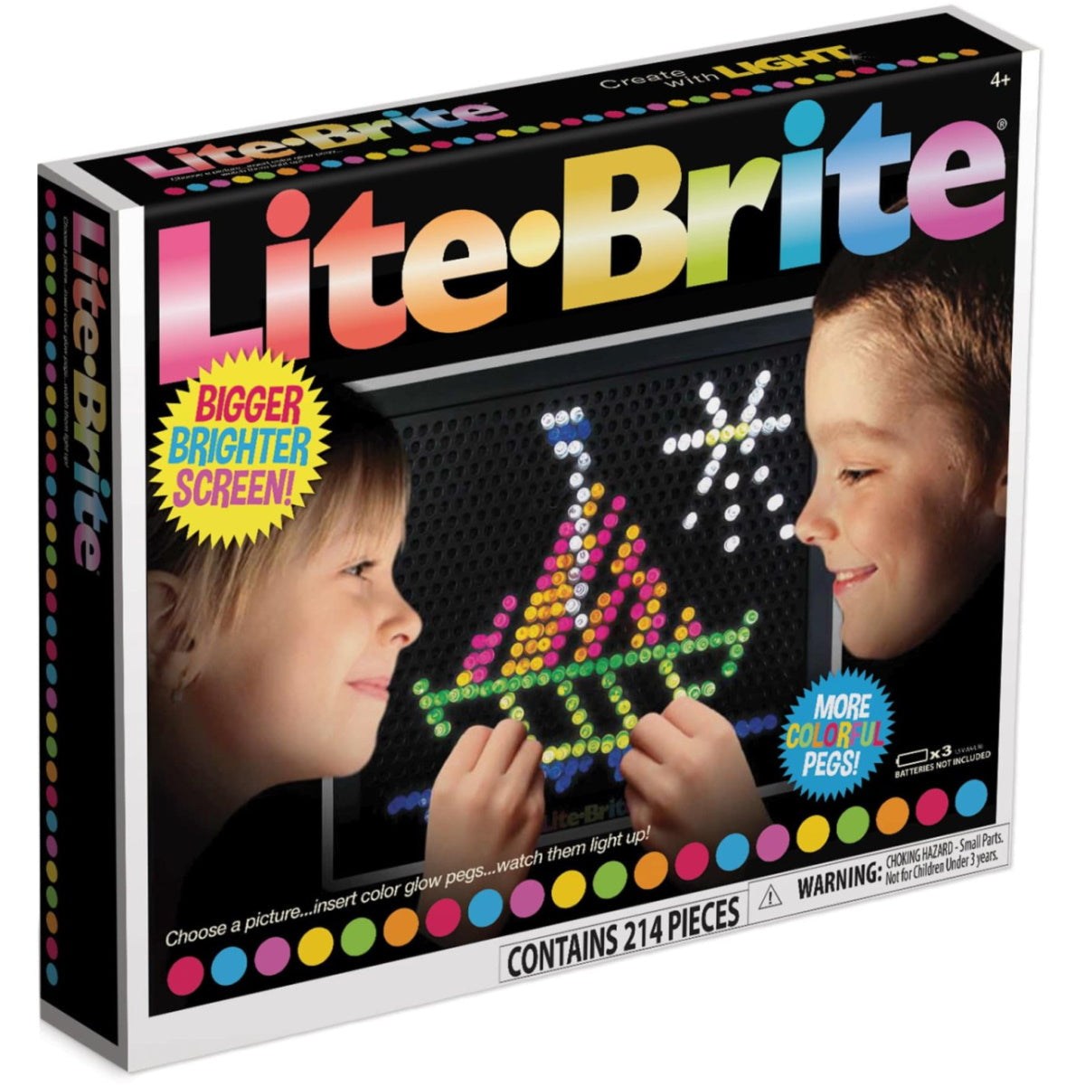 Lite Brite Ultimate Classic Retro Magic Screen Toy 214 Pieces Toys & Games Lite Brite   