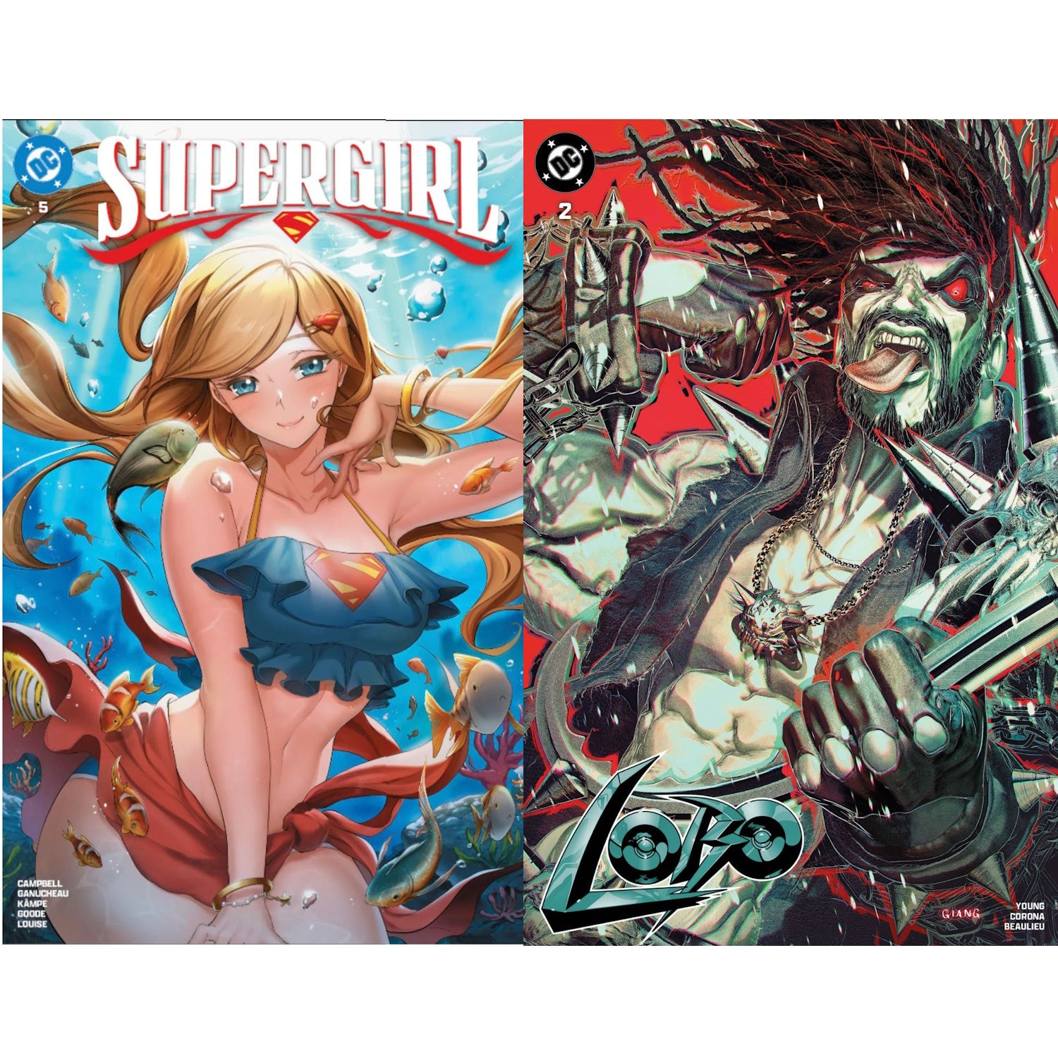 Lobo: #2 & Supergirl: #5 [John Giang & Rachta Lin Shopville Exclusive CVR Bundle] Comics DC Comics