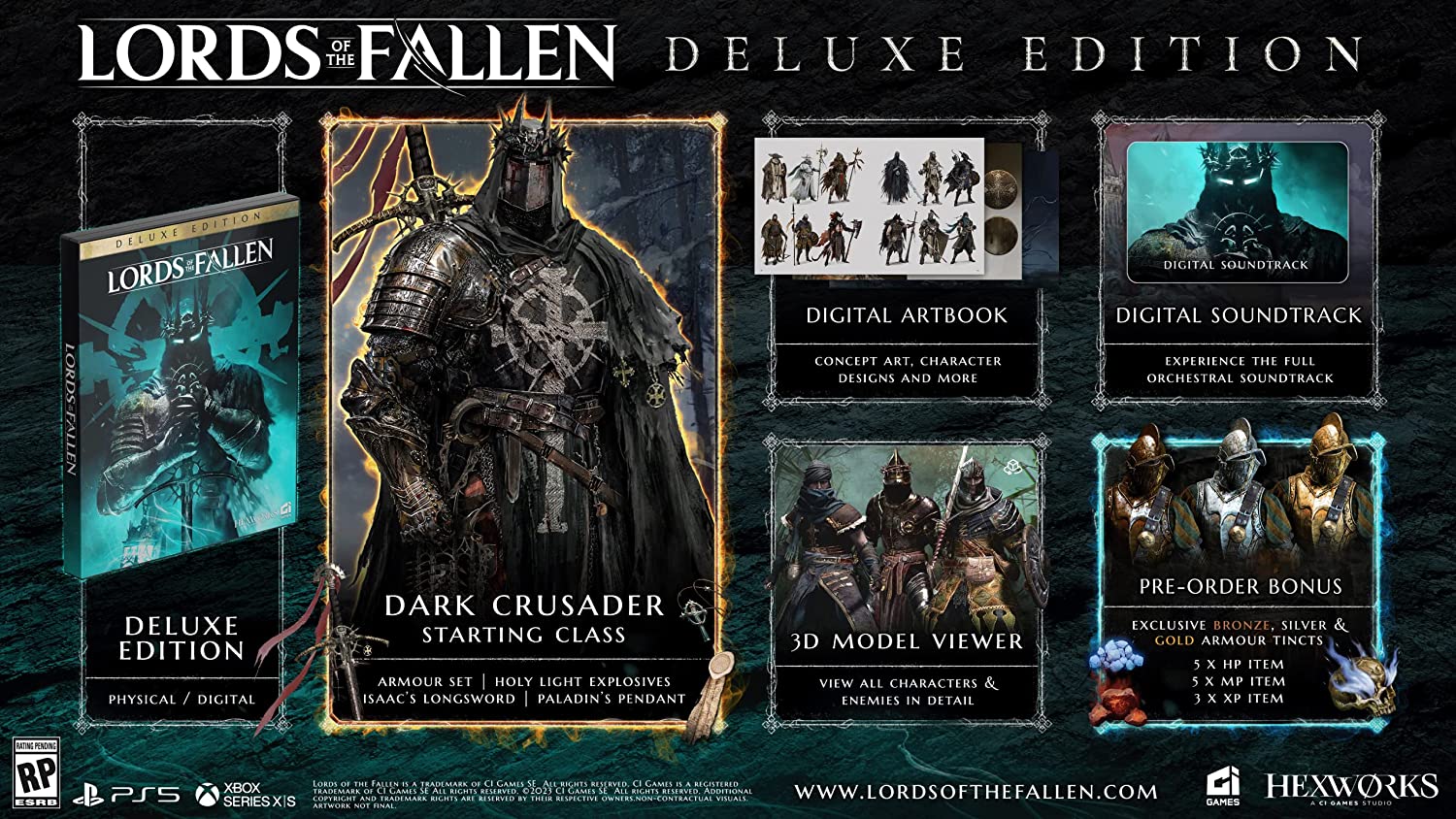 Lords of the Fallen - Deluxe Edition [PlayStation 5] PlayStation 5 Video Game CI Games   