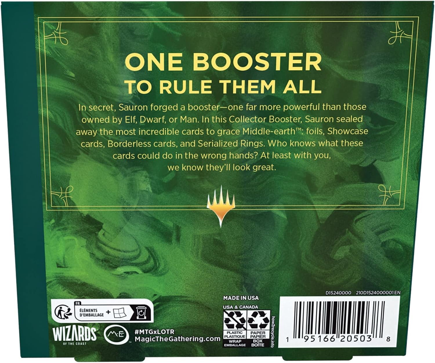 Magic: The Gathering TCG: The Lord of The Rings: Tales of Middle-Earth Collector Booster Box - 12 Packs + 1 Box Topper Card Card Game Wizards of the Coast