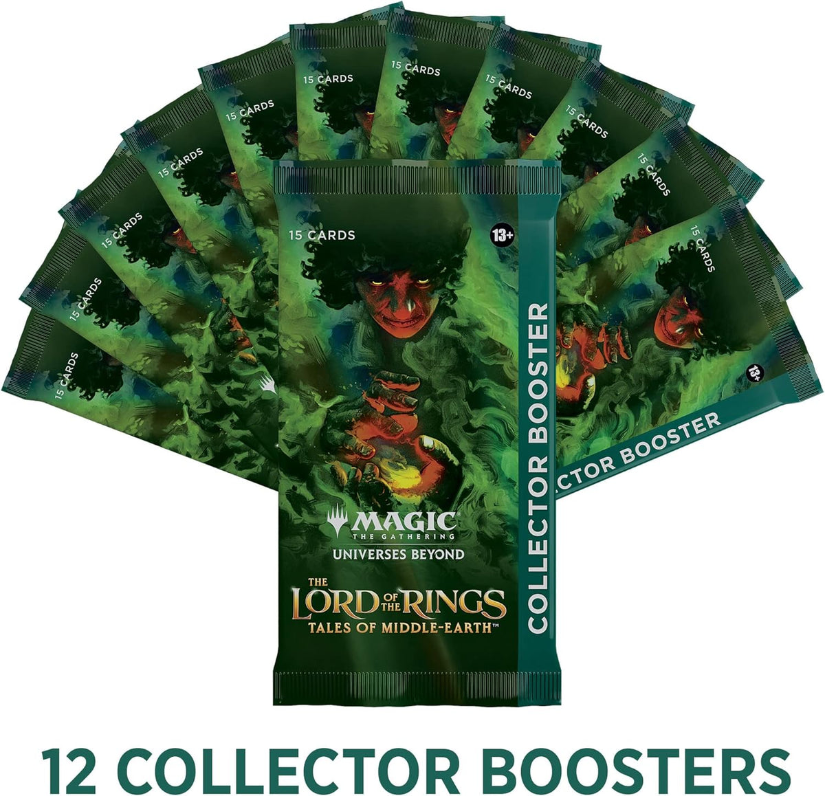 Magic: The Gathering TCG: The Lord of The Rings: Tales of Middle-Earth Collector Booster Box - 12 Packs + 1 Box Topper Card Card Game Wizards of the Coast