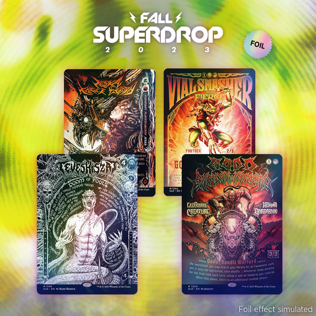 Magic: The Gathering TCG: - Secret Lair Fall Superdrop 2023 - Keep Partying, Shred Harder Than You Previously Thought Possible Foil Edition Card Game Wizards of the Coast