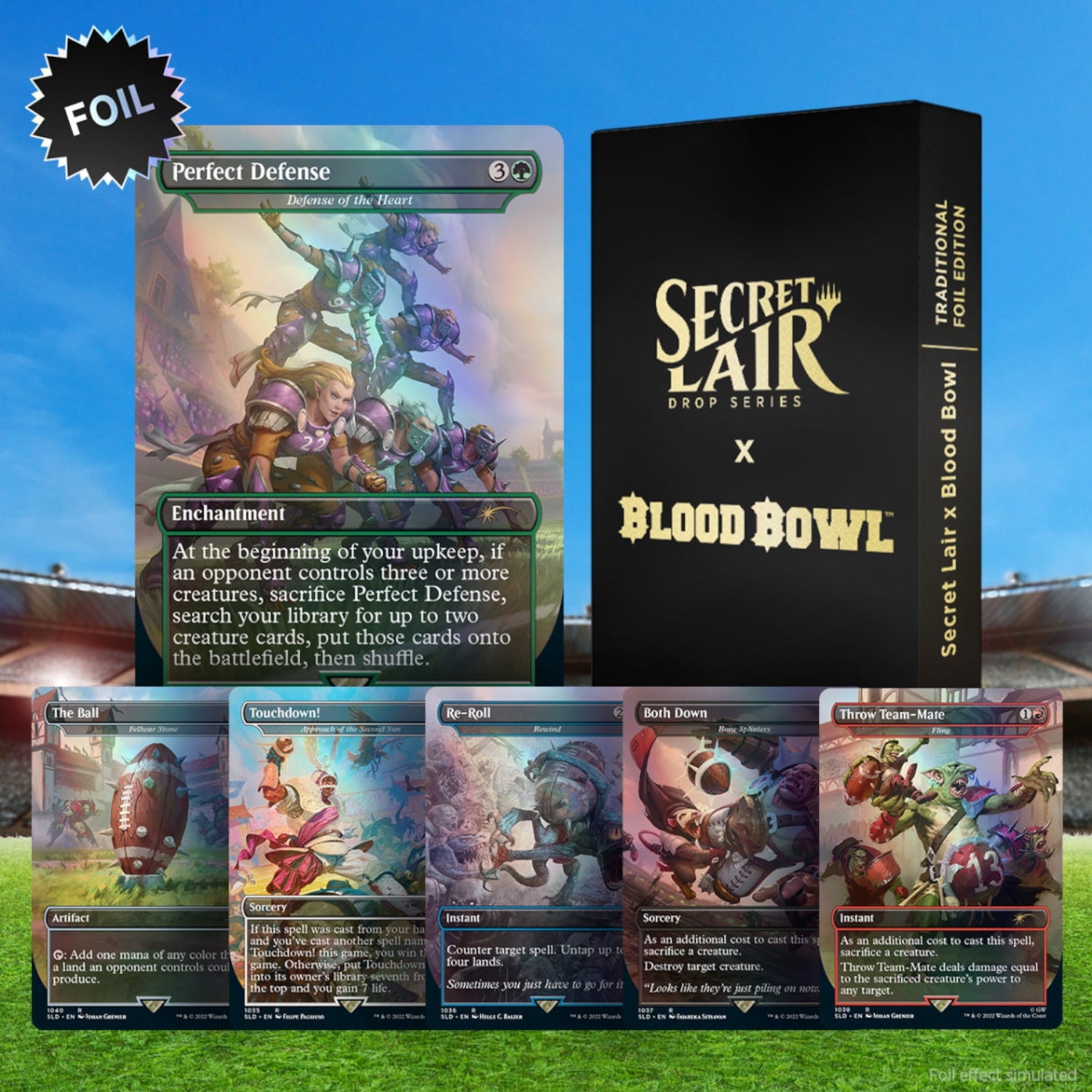 Magic: The Gathering TCG: Secret Lair x Blood Bowl - FOIL EDITION Card Game Wizards of the Coast
