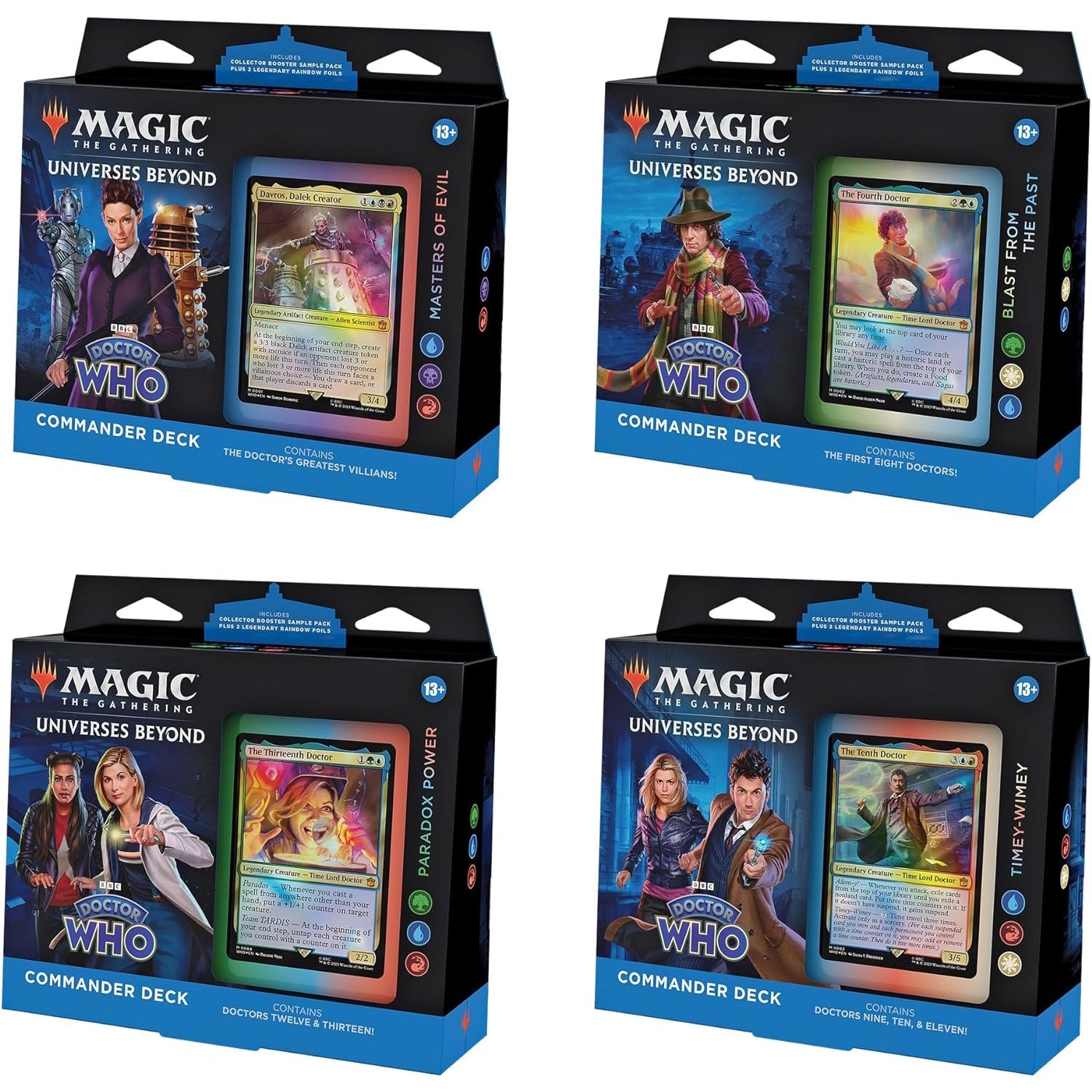 Magic: The Gathering TCG - Universes Beyond: Doctor Who Commander Deck Bundle Card Game Wizards of the Coast