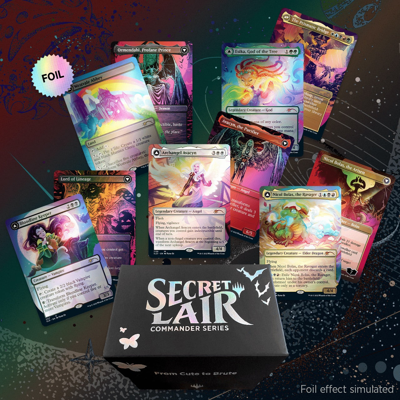 Magic: The Gathering TCG: Secret Lair Commander Deck - From Cute to Brute - Foil Edition Card Game Wizards of the Coast