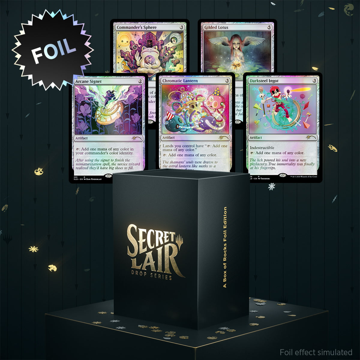 Magic: The Gathering TCG: Secret Lair Drop Series - A Box of Rocks - Foil Edition Card Game Wizards of the Coast