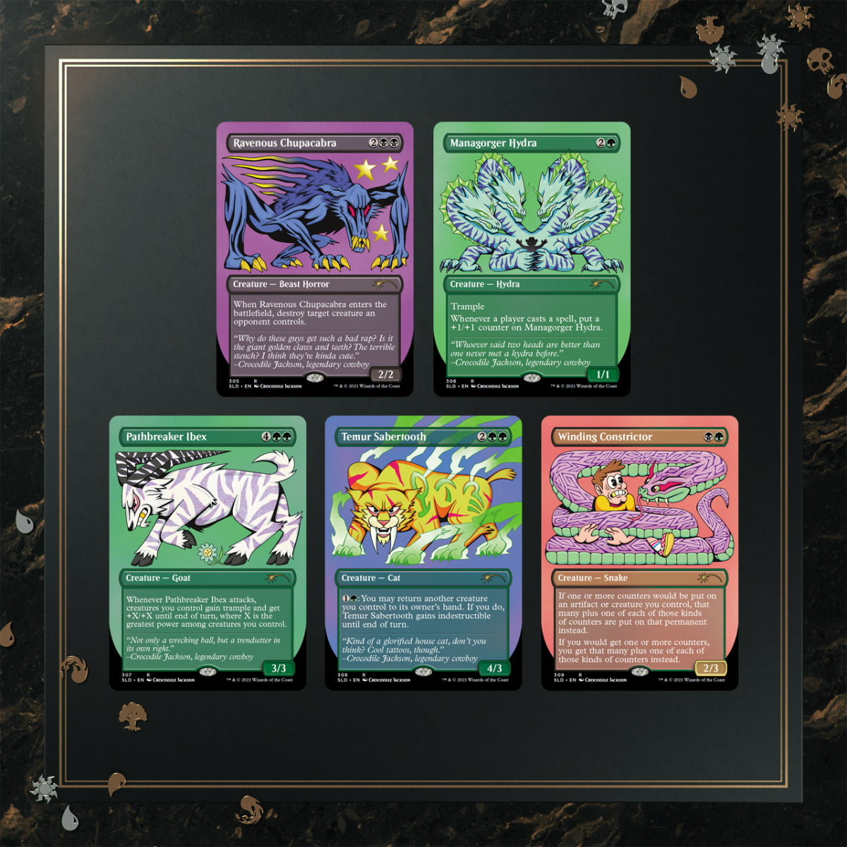 Magic: The Gathering TCG: Secret Lair Drop Series - Crocodile Jackson's Monstrous Menagerie Card Game Wizards of the Coast