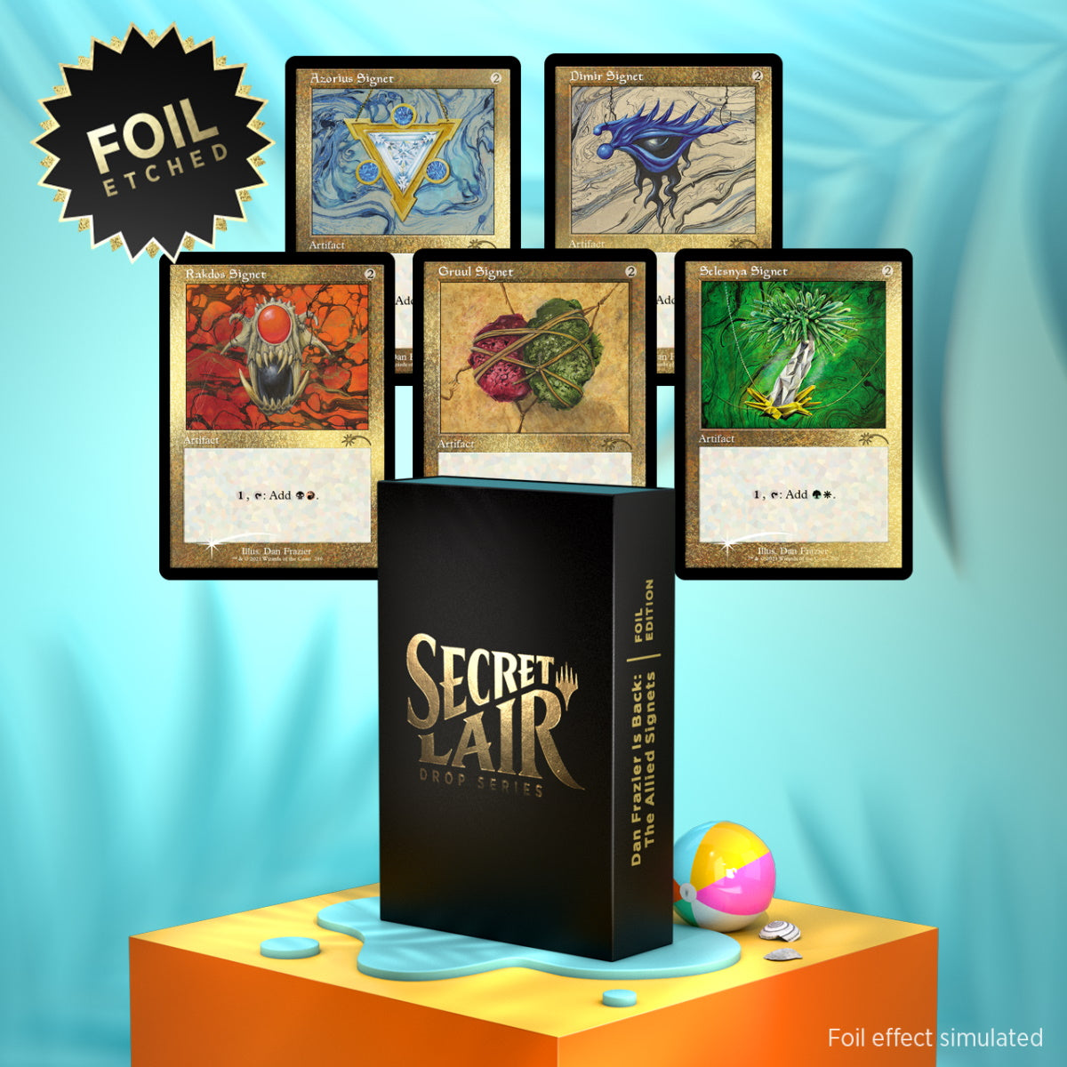 Magic: The Gathering TCG: Secret Lair Drop Series - Dan Frazier is Back: The Allied Signets - Foil Etched Edition Card Game Wizards of the Coast