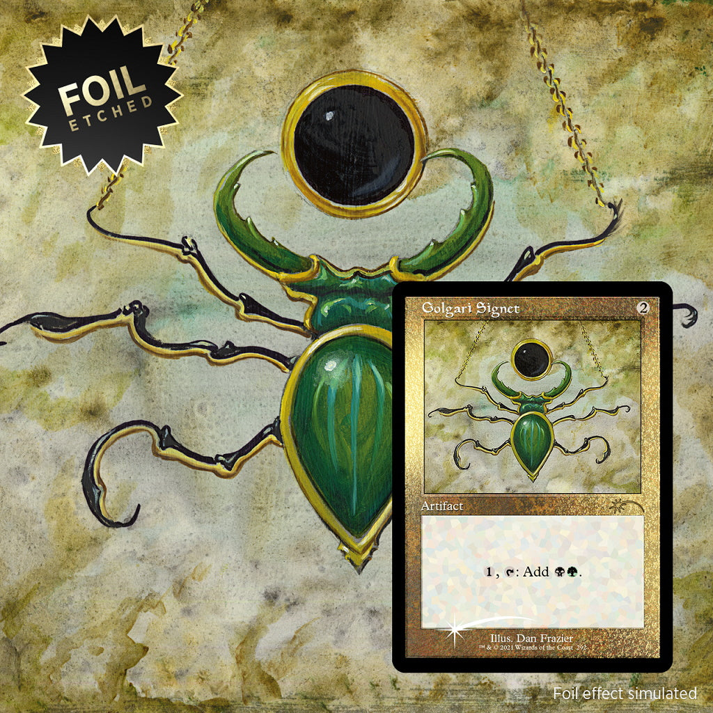 Magic: The Gathering TCG: Secret Lair Drop Series - Dan Frazier is Back: The Enemy Signets - Foil Edition Card Game Wizards of the Coast