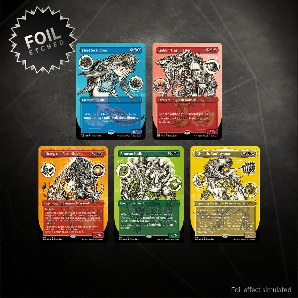 Magic: The Gathering TCG: Secret Lair Drop Series - Monster Anatomy 101 - Foil Etched Edition Card Game Wizards of the Coast