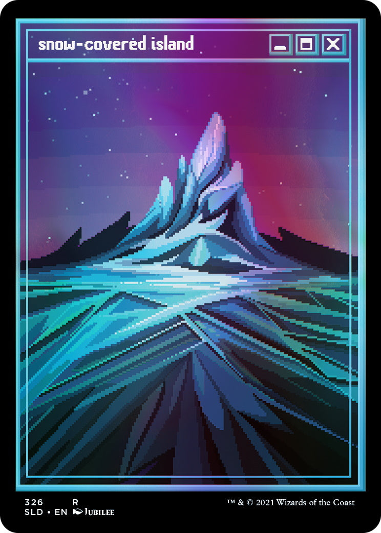 Magic: The Gathering TCG: Secret Lair Drop Series - PixelSnowLands.jpg - Foil Edition Card Game Wizards of the Coast