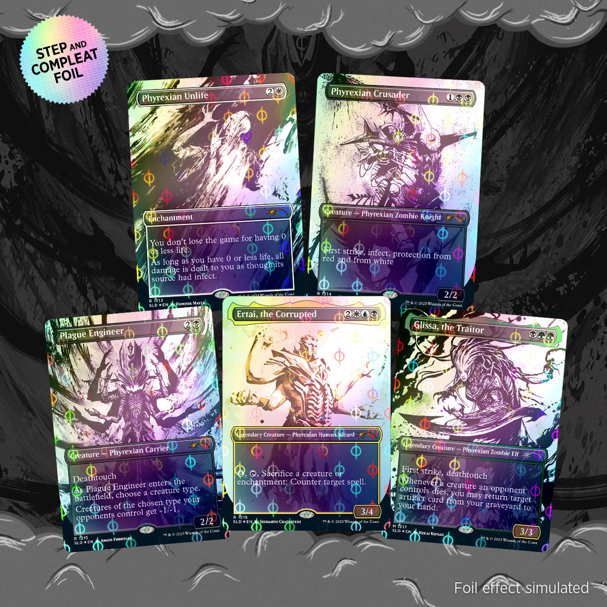 Magic: The Gathering TCG: Secret Lair Showcase: All Will Be One - Step-and-Compleat Foil Edition Card Game Wizards of the Coast