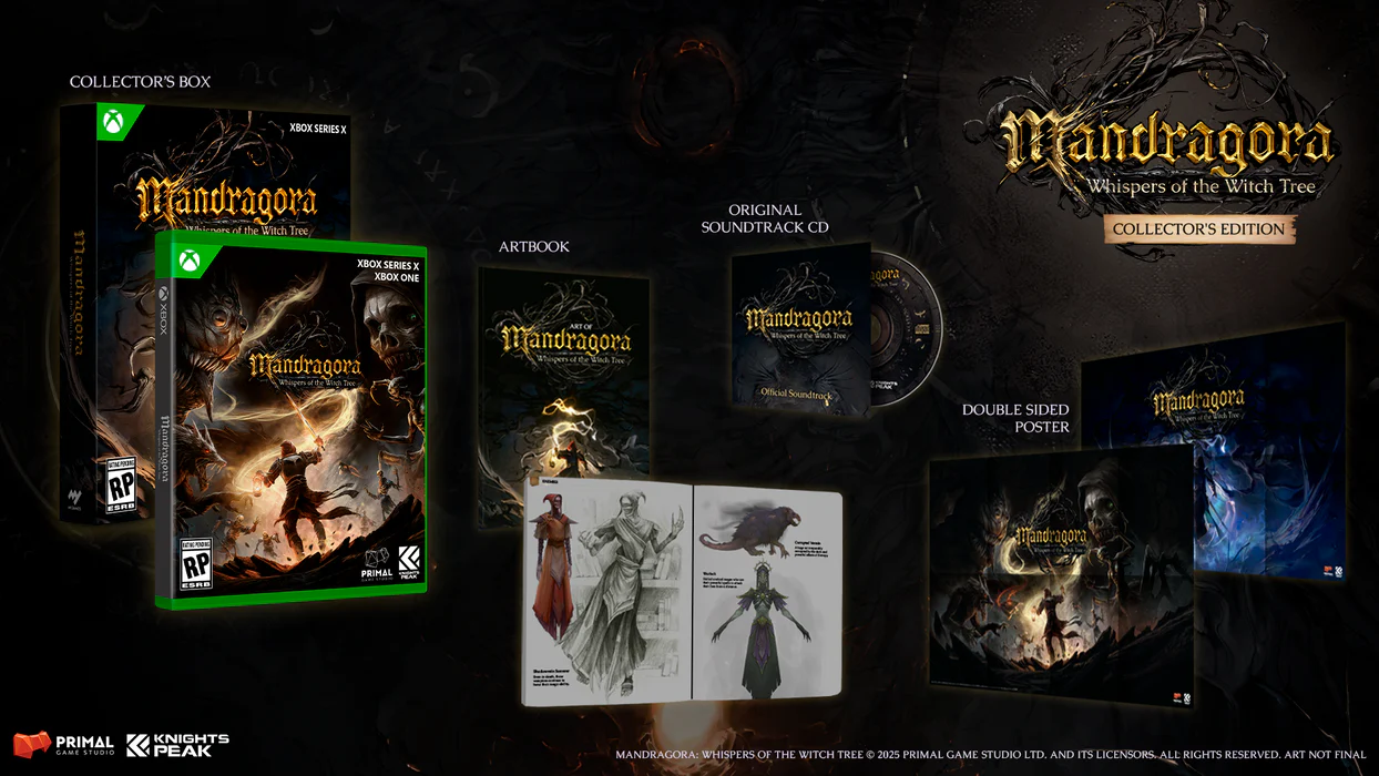 Mandragora: Whispers of the Witch Tree - Collector's Edition [Xbox Series X] Xbox Series X Video Game Knights Peak