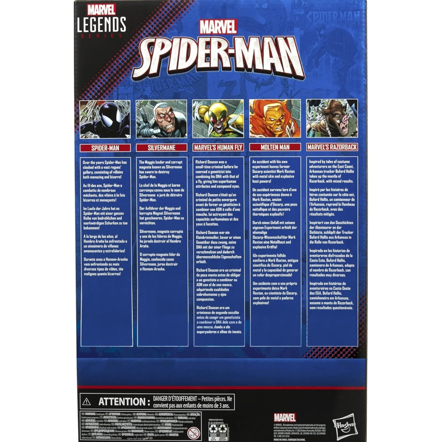 Marvel Legends Series: Spider-Man Multipack - Five 6" Action Figures Toys & Games Hasbro
