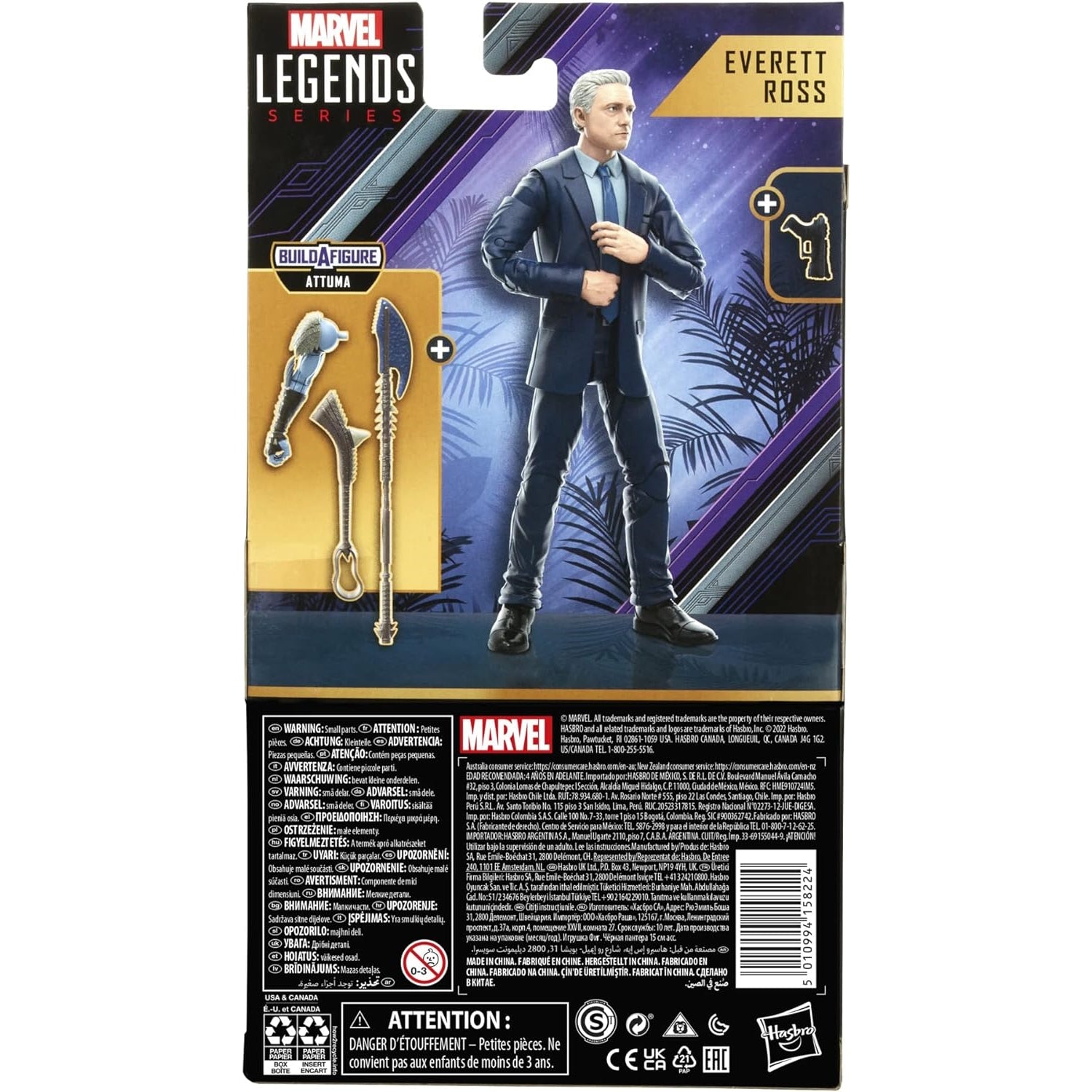 Marvel Legends Series: Black Panther - Everett Ross 6" Action Figure Toys & Games Hasbro