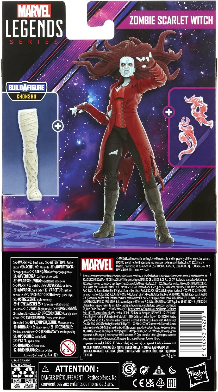 Marvel Legends Series: What If - Zombie Scarlet Witch 6" Action Figure Toys & Games Hasbro