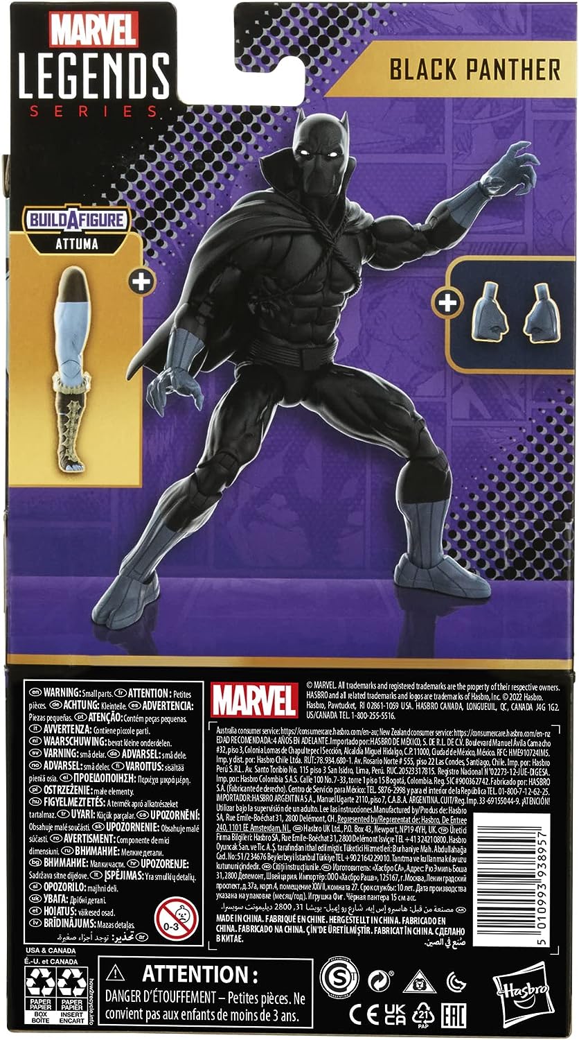 Marvel Legends Series: Black Panther - Black Panther 6" Action Figure Toys & Games Hasbro