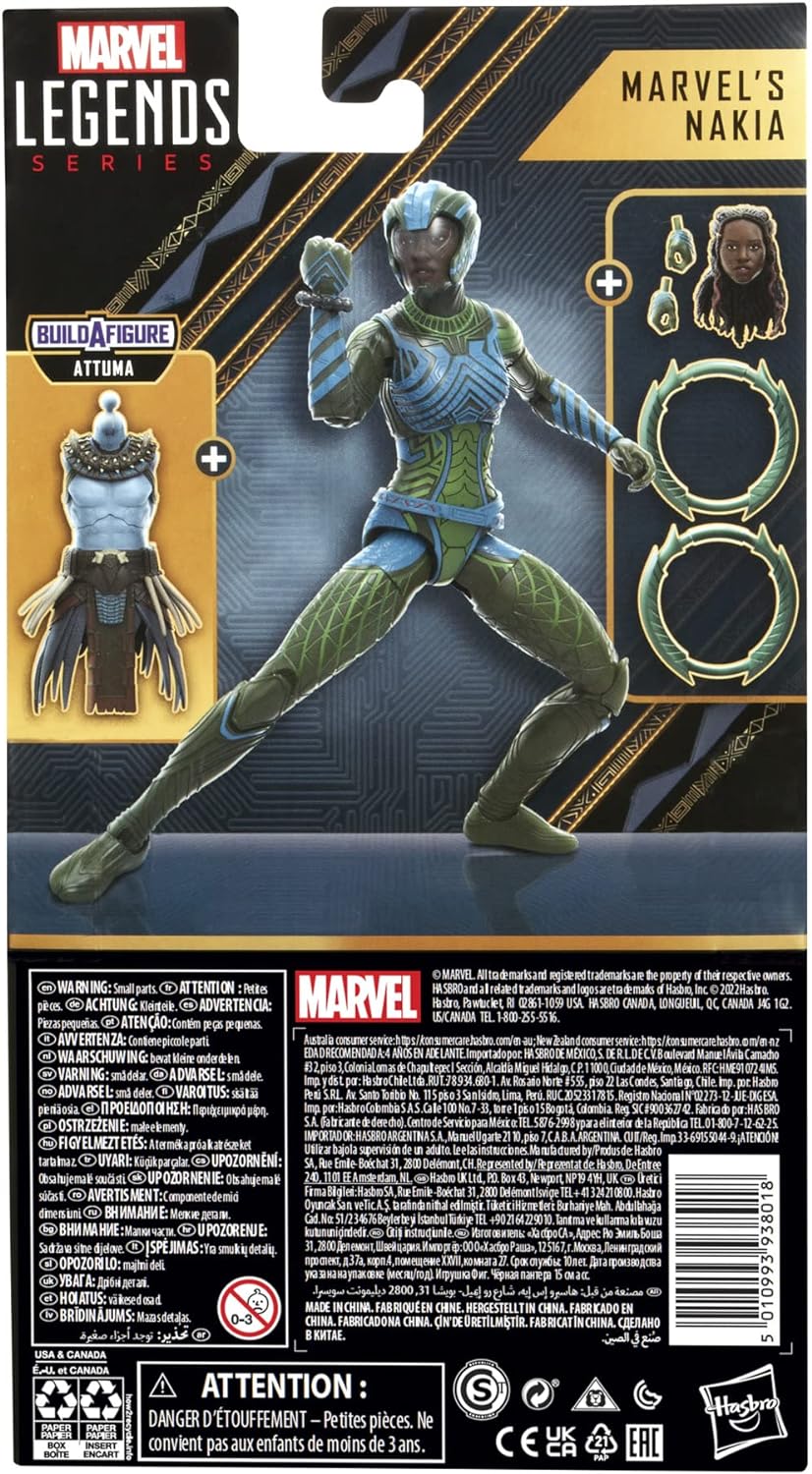 Marvel Legends Series: Black Panther Wakanda Forever - Marvel's Nakia 6" Action Figure Toys & Games Hasbro