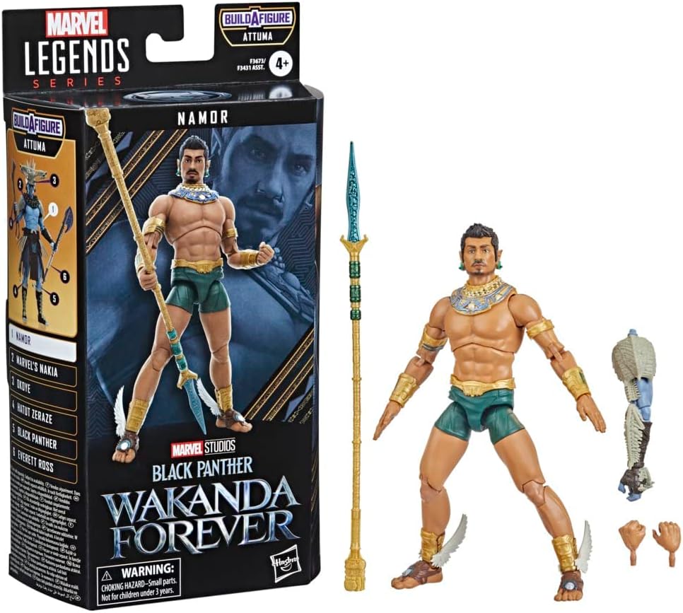 Marvel Legends Series: Black Panther Wakanda Forever - Namor 6" Action Figure Toys & Games Hasbro