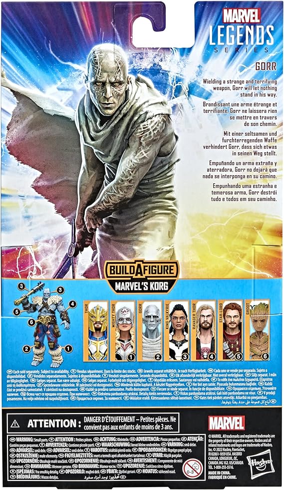 Marvel Legends Series: Thor: Love and Thunder Gorr 6" Action Figure Toys & Games Hasbro