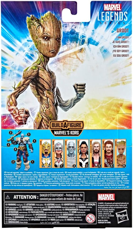Marvel Legends Series: Thor: Love and Thunder Groot 6" Action Figure Toys & Games Hasbro