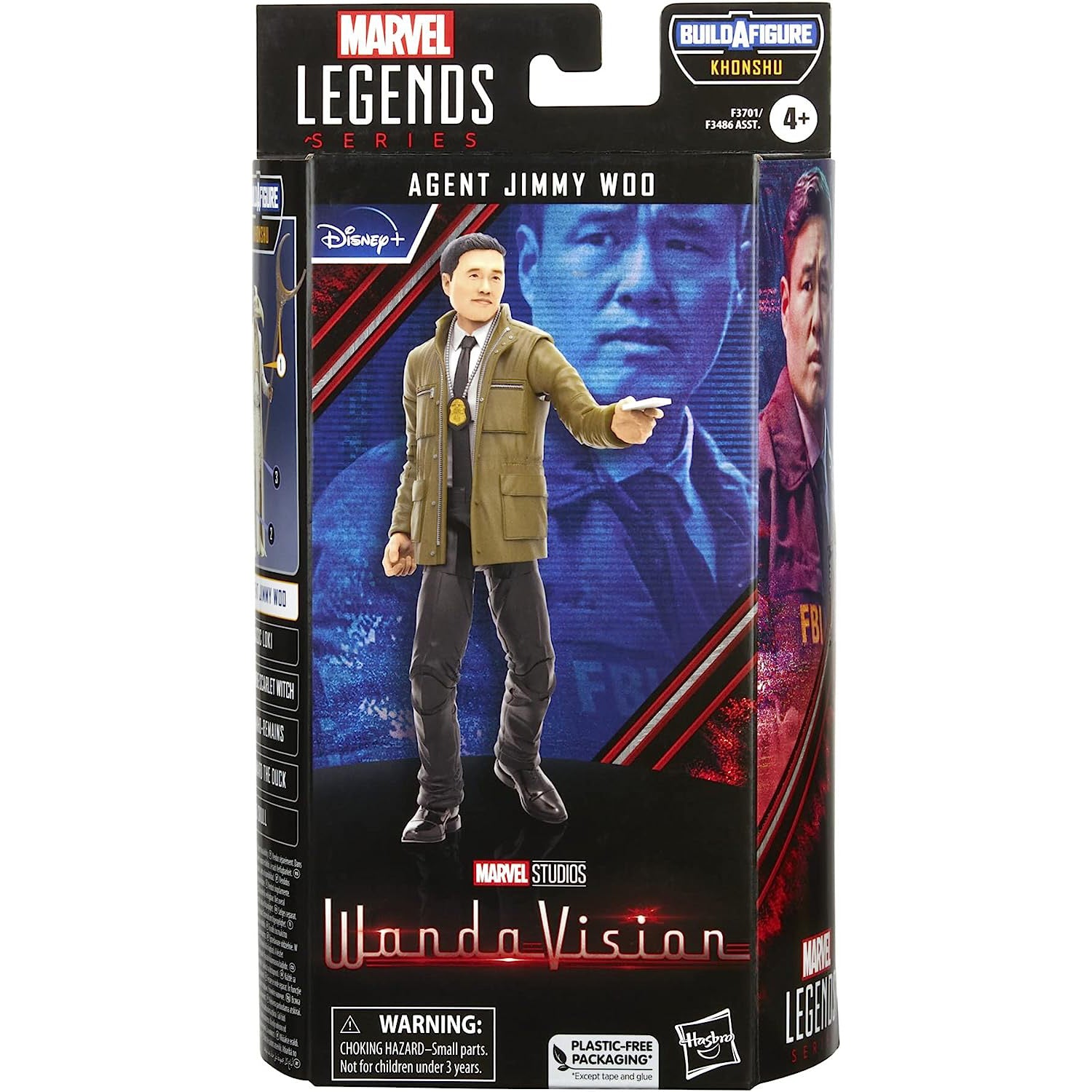 Marvel Legends Series: WandaVision - Agent Jimmy Woo 6" Action Figure Toys & Games Hasbro