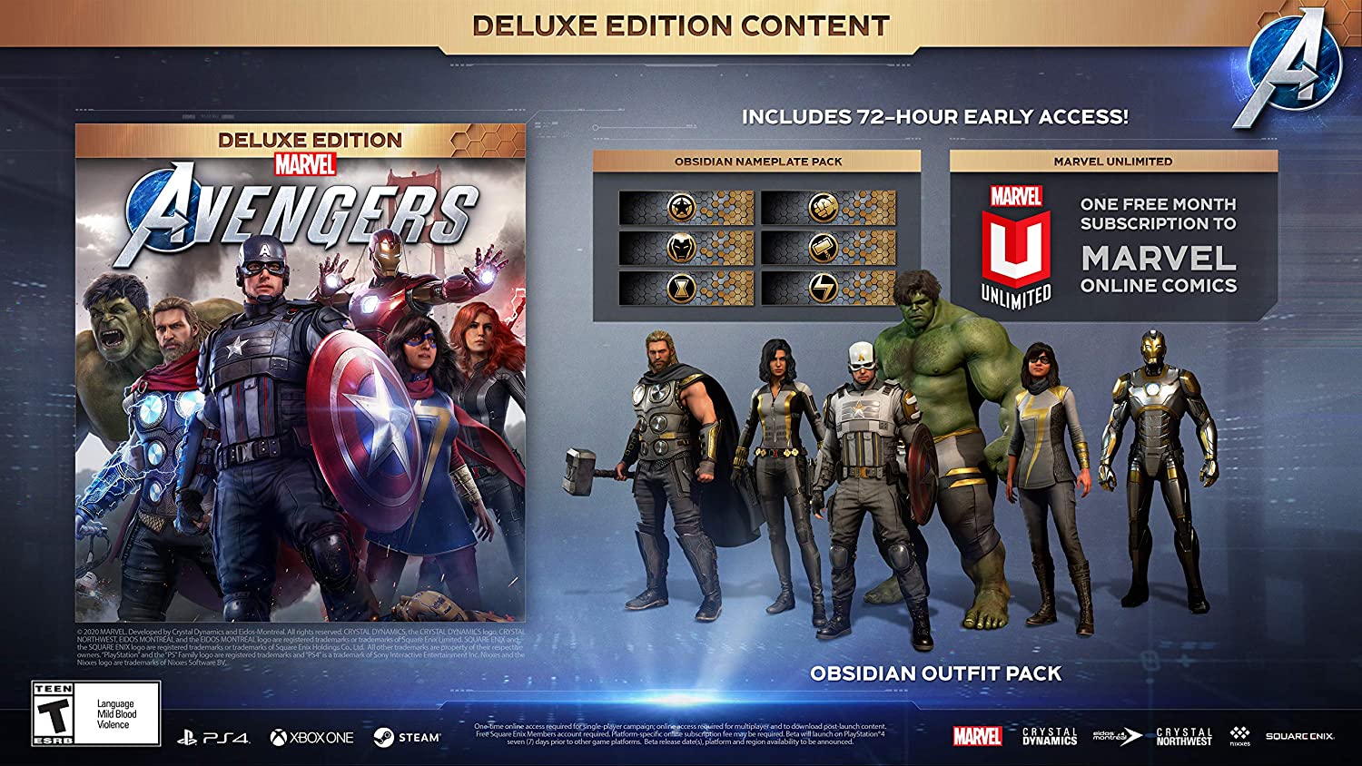 Marvel's Avengers - Deluxe Edition [PlayStation 4 Upgrade Playstation 5 Version] PlayStation 4 Video Game Square Enix