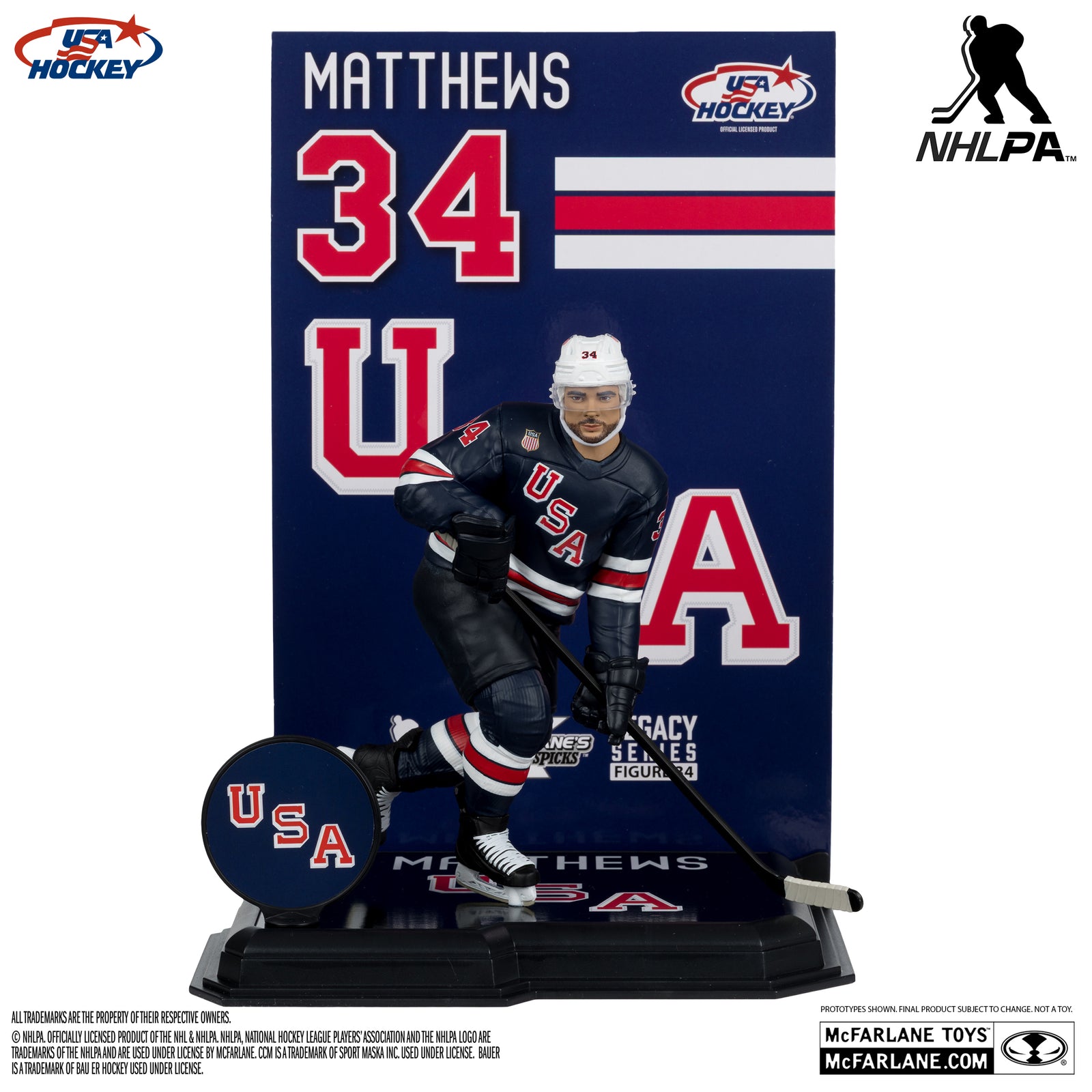 McFarlane SportsPicks NHL: Auston Matthews (USA Hockey) Olympics - 7" Figure Toys & Games McFarlane Toys