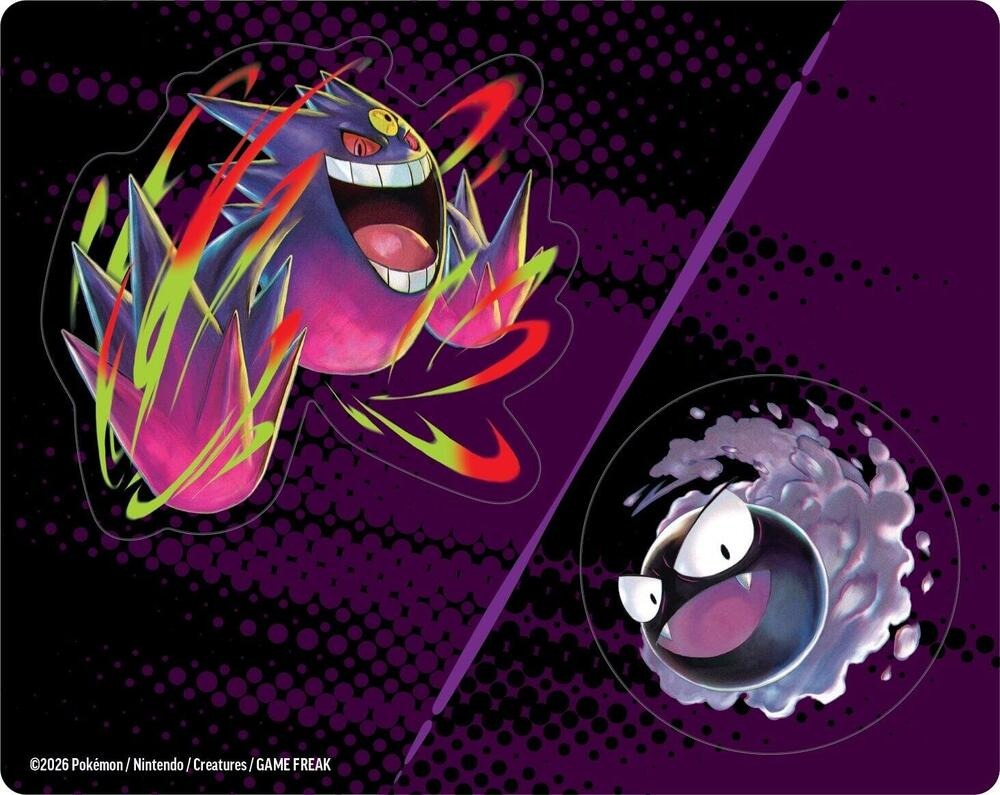 Pokemon TCG: Mega Evolution - Ascended Heroes Tech Sticker Collection - Gastly Card Game Pokemon